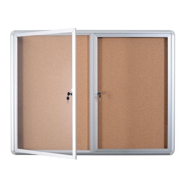 Aluminum Frame Traditional Cork Bulletin Board