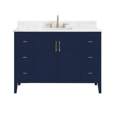 Blue Bathroom Vanities Bath The, Modetti Provence 38 Inch Single Sink Bathroom Vanity With Marble Top