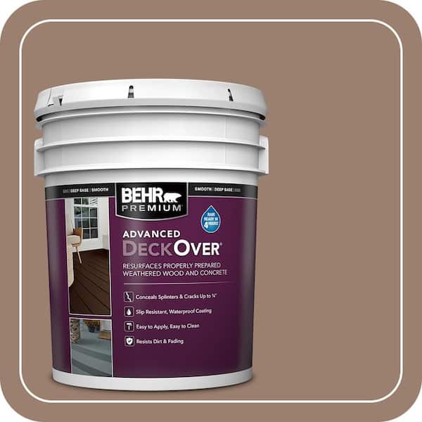 5 gal. #SC-148 Adobe Brown Smooth Solid Color Exterior Wood and Concrete Coating