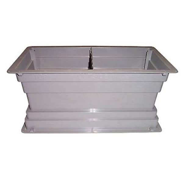 Gibraltar Building Products 6 in. x 7 in. x 16 in. Plastic Foundation Screened Block Vent with Damper