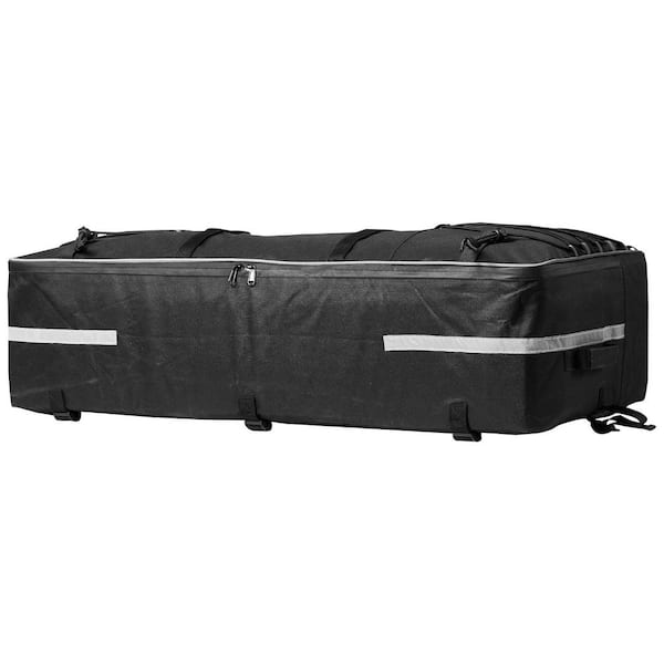 ATV Rear Storage Bag, 60L ATV Rear Cargo Storage Bag with Backrest AND Cover, 600D Oxford Cloth Rear Seat Gear Bag