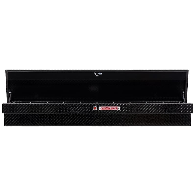 87.25 in. Gloss Black Aluminum Long Lo-Side Truck Tool Box