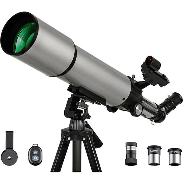 Telescope 90 mm Aperture 500 mm FL AZ, with Stargazing App for Kids 8-12 Ideal for Beginner