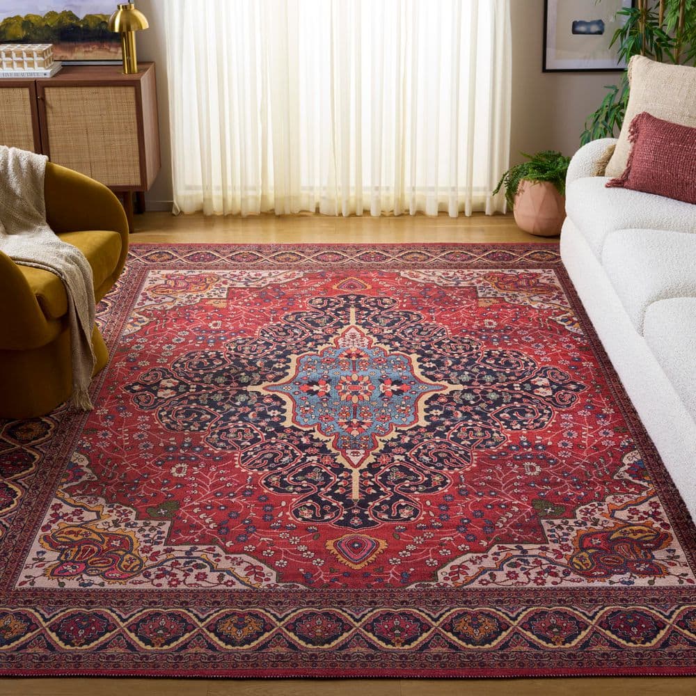 Serapi 8 ft. x 10 ft. Rust/Navy Persian Medallion Area Rug price history on PriceWatchPro