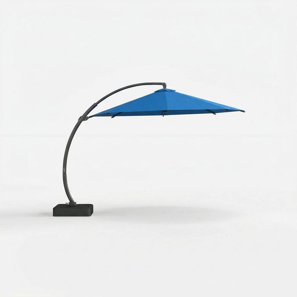 11 ft. Aluminum Market Crank and Auto-Tilt Patio Umbrella in Blue price history on PriceWatchPro