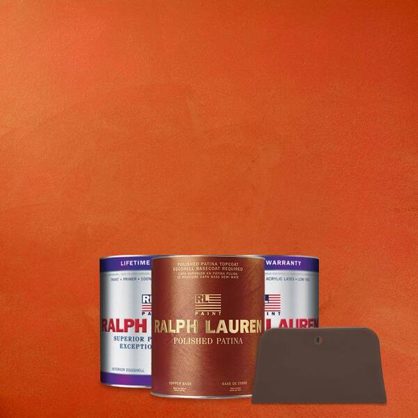 Ralph Lauren 1 qt. Fresh Citrine Copper Polished Patina Interior Specialty Paint Kit