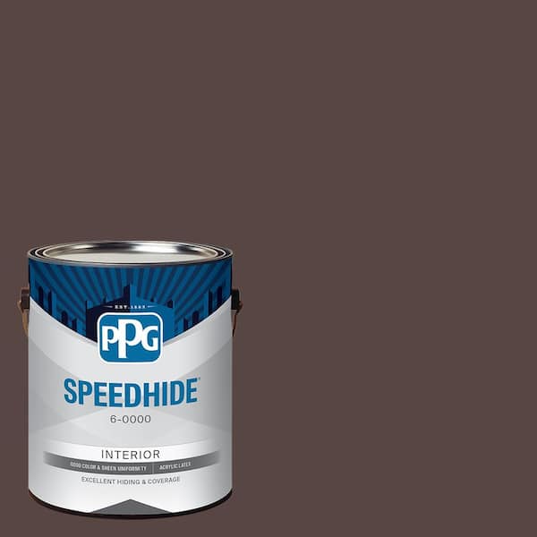 SPEEDHIDE 1 gal. PPG16-24 Chocolate Croissant Ultra Flat Interior Paint