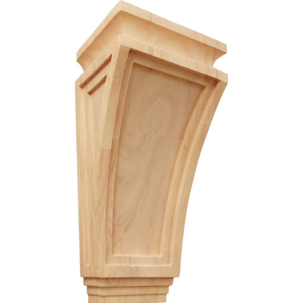 6 in. x 4-3/4 in. x 12 in. Red Oak Arts and Crafts Corbel price history on PriceWatchPro