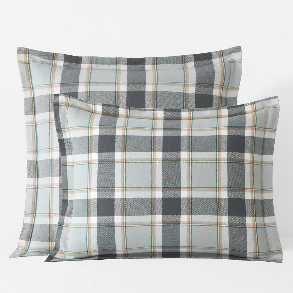 The Company Store Company Cotton Jackson Velvet Flannel Green Multi