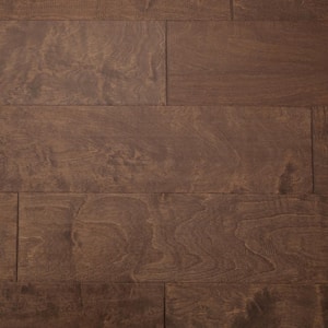 Jackson Birch 3/8 in. T x 6.5 in. W Tongue and Groove Light Distressed Engineered Hardwood Flooring (43.58 sq. ft./case)