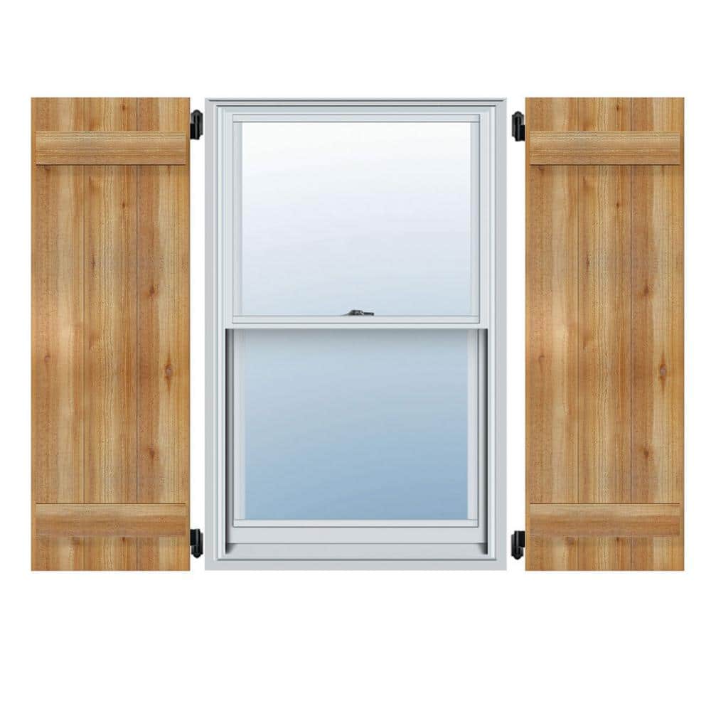 "32-1/4"" X 20""Timbercraft Rustic Wood Six 5-3/8""Joined Board and Batten Shutters Rough Sawn Cedar(pair)" price history on PriceWatchPro