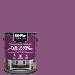 1 gal. #HDC-MD-07 Dynamic Magenta Textured Low-Lustre Enamel Interior/Exterior Porch and Patio Anti-Slip Floor Paint