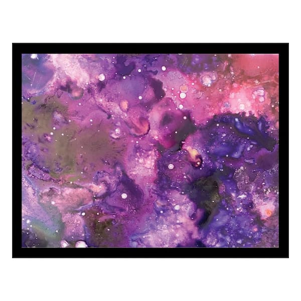 VENICE BEACH Collections Wahl Alcohol Inks Design-Pink/Purple Framed Print by Sarah Wahl 1 Piece Framed Graphic Print 18 in. x 14 in.