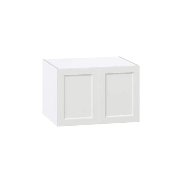 J COLLECTION 30 in. W x 24 in. D x 20 in. H Alton Painted White Shaker Assembled Deep Wall Bridge Kitchen Cabinet