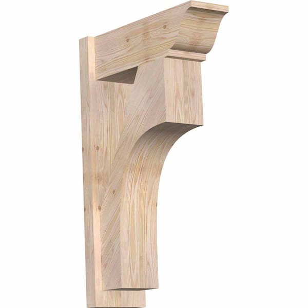 Ekena Millwork 8 in. x 34 in. x 22 in. Westlake Traditional Smooth Douglas Fir Outlooker