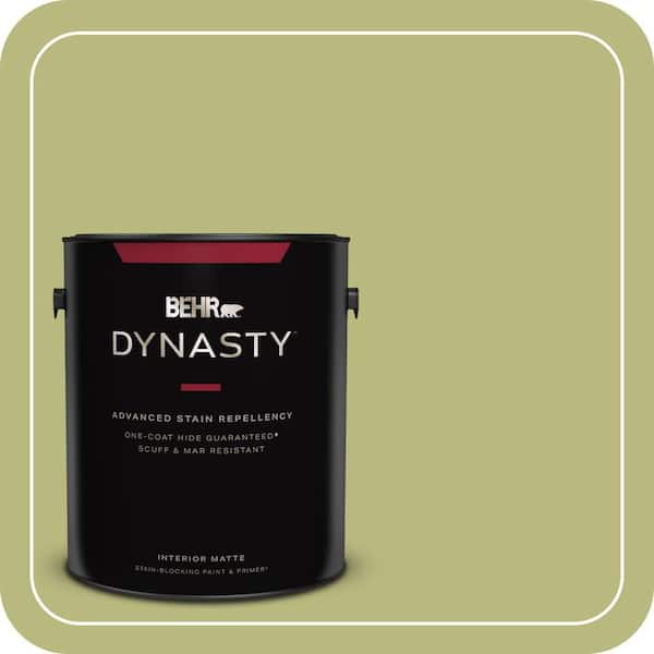 BEHR DYNASTY 1 gal. #400D-5 Grass Cloth Matte Interior Stain-Blocking Paint & Primer