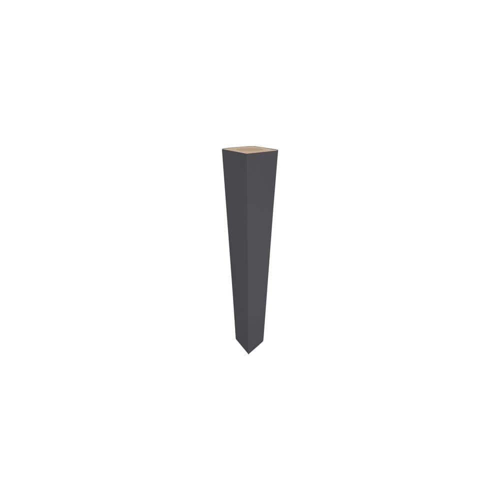 Washington Franklin Hargrove 4 in. W x 4 in. D x 34.5 in. H in Valiant Onyx