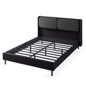 Avery Black Queen Platform Bed with Reclining Headboard and USB Ports