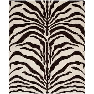 Cambridge Ivory/Brown 8 ft. x 10 ft. Animal Print Area Rug