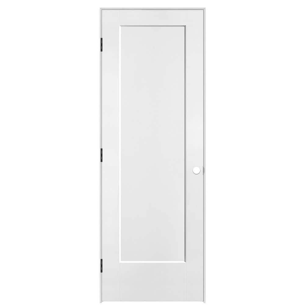 28 in. x 80 in. 1-Panel Lincoln Park Right-Hand Solid Core Pure White Molded Composite Single Prehung Interior Door price history on PriceWatchPro