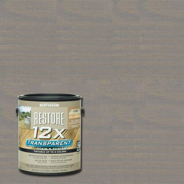 Rust-Oleum Restore 1 gal. 12X Transparent Weathered Gray Stain and Sealant