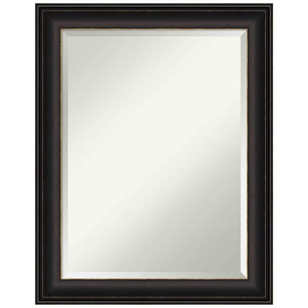 Medium Rectangle Trio Oil Rubbed Bronze Beveled Glass Casual Mirror (28.5 in. H x 22.5 in. W)