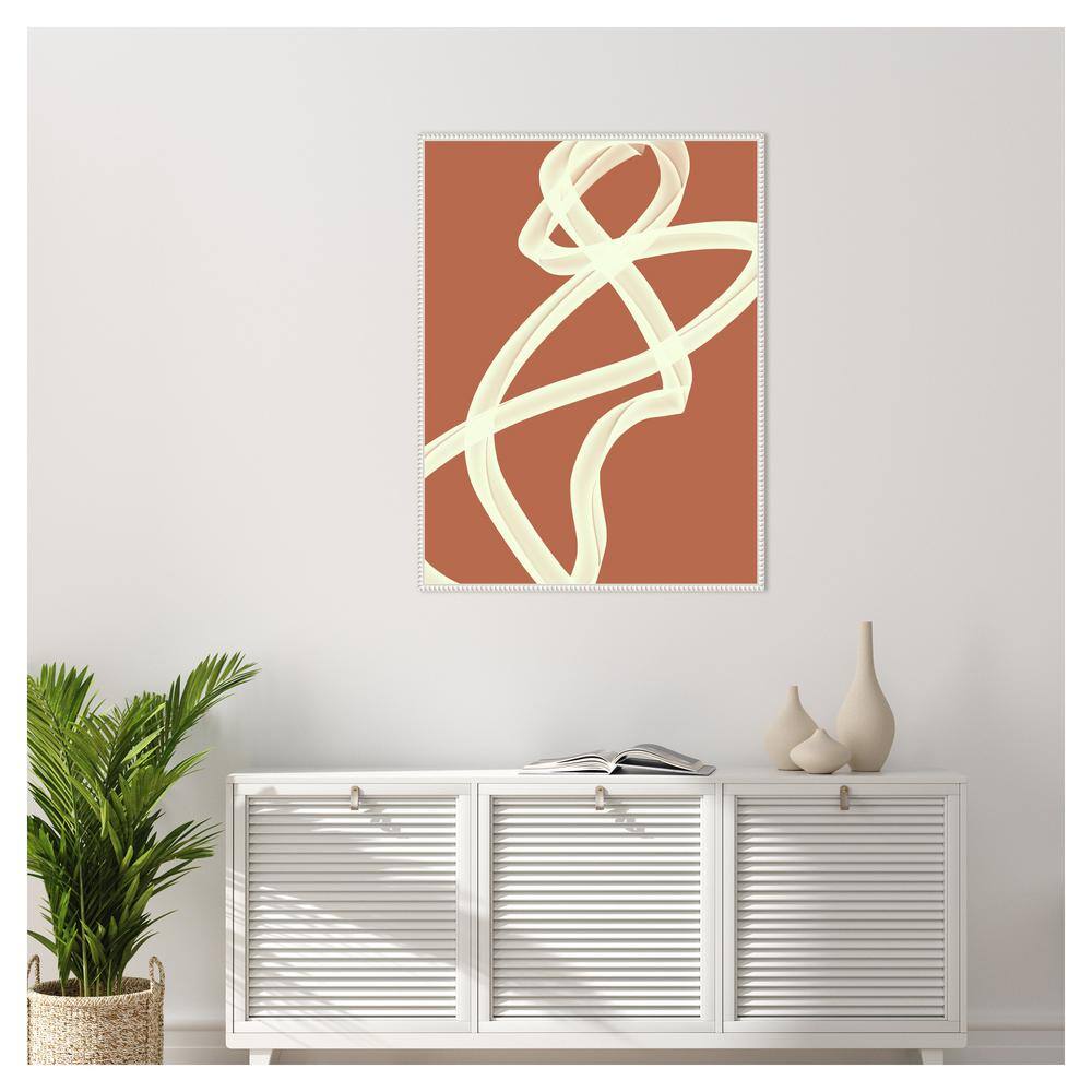 Modern Abstract Beaded Framed Canvas Wall Art, 32 x 42