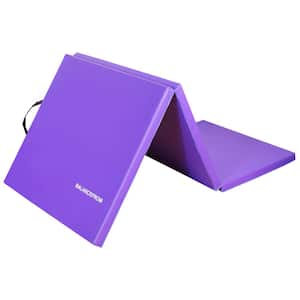 4 ft. x 10 ft. x 2 in. Extra Thick Anti-Tear Gymnastic Mat Purple