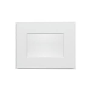 15 in. W X 12 in. D X 12 in. H in Shaker White Ready to Assemble Wall kitchen Cabinet Glasses Not Included