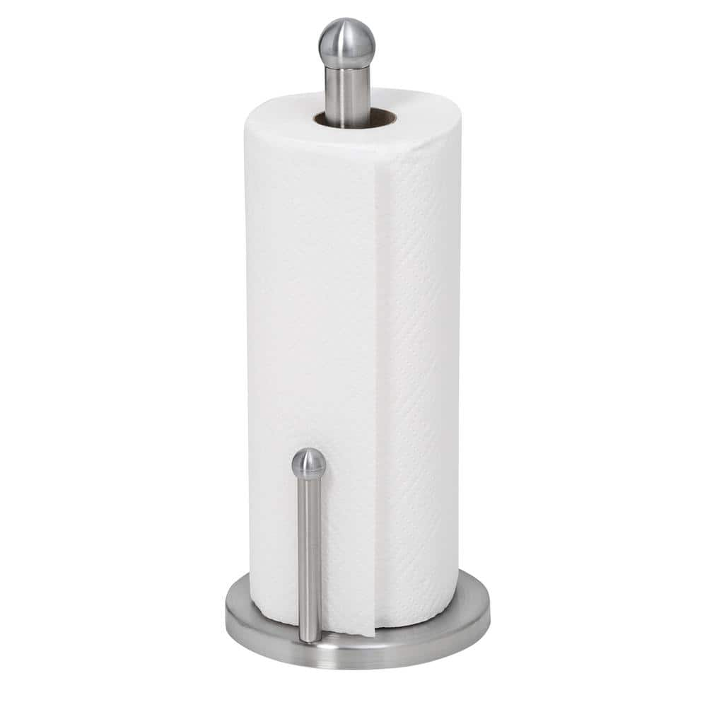 Kitchen Details Paper Towel Holder in White with Deluxe Tension Arm  23953-WHITE - The Home Depot