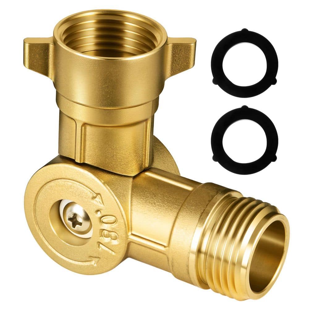 180 Degree Swivel Brass Garden Hose Connector 3/4 Inch GHT Thread Water Hose Adapter for Irrigation Car Wash price history on PriceWatchPro