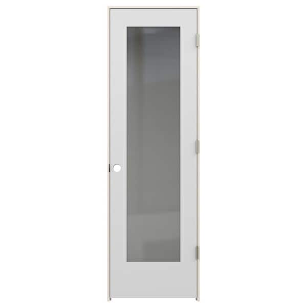 JELD-WEN 24 in. x 80 in. Tria Fog Left-Hand Mirrored Glass Molded Composite Single Prehung Interior Door