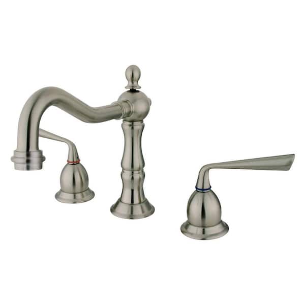 Kingston Brass Silver Sage Widespread Lavatory Faucet – Polished Brass, ADA Compliant, With Pop-Up Drain - View #3