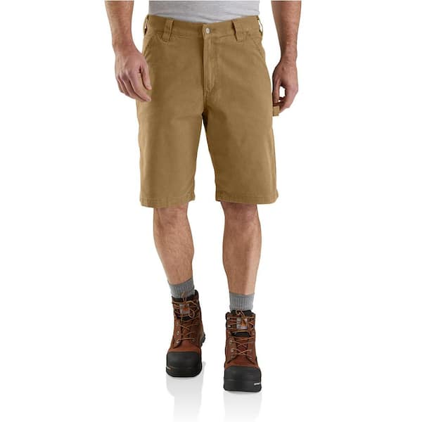 Carhartt Men's 30 in. Hickory Cotton/Spandex Rugged Flex Rigby Work Short