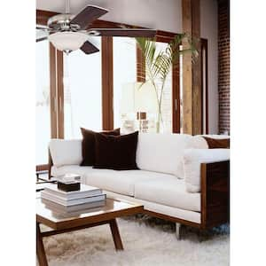 Fairview 52 in. Indoor Brushed Nickel Finish Ceiling Fan