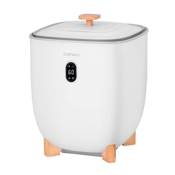 20 L Upgraded Electric Towel Warmer for Bathroom with PTC Heater and 2 Fragrant Disc Holders in White