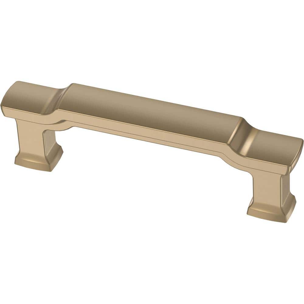 liberty scalloped footing 3 in 76 mm center to center champagne bronze drawer pull p45950c cz c