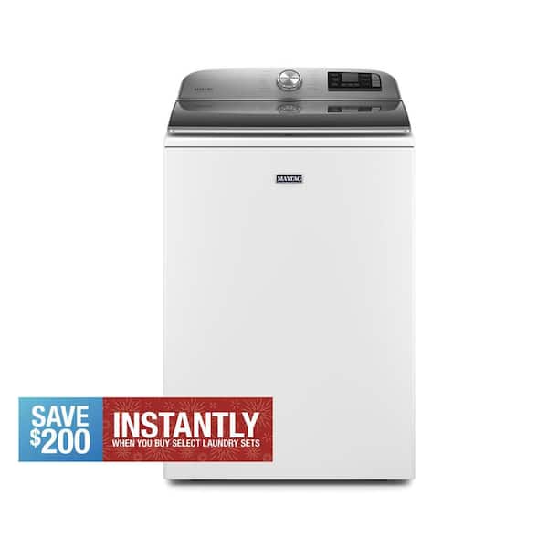 5.3 cu. ft. Smart Capable White Top Load Washing Machine with Extra Power, ENERGY STAR