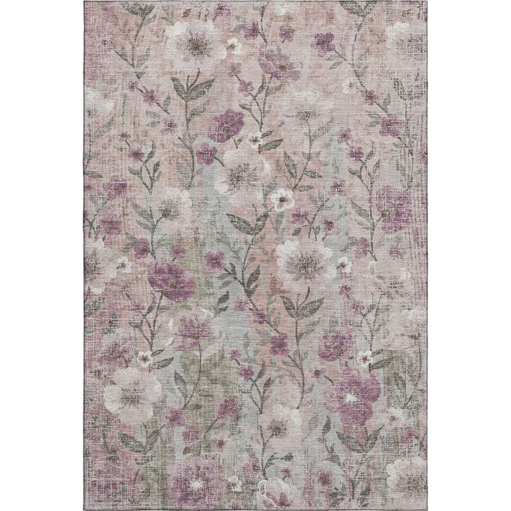 Addison Rugs Mayfield Premium Machine Washable Abstract AMF2403 Blush 3 ...
