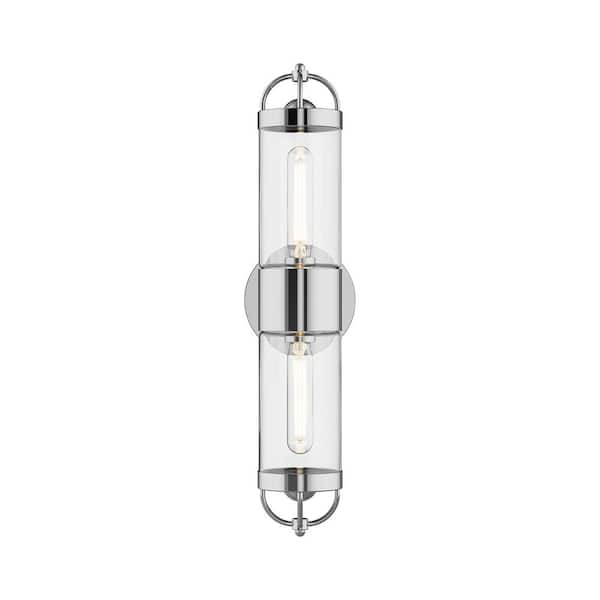ALORA MOOD Lancaster 5-in 2 Light 60-Watt Chrome Vanity Light