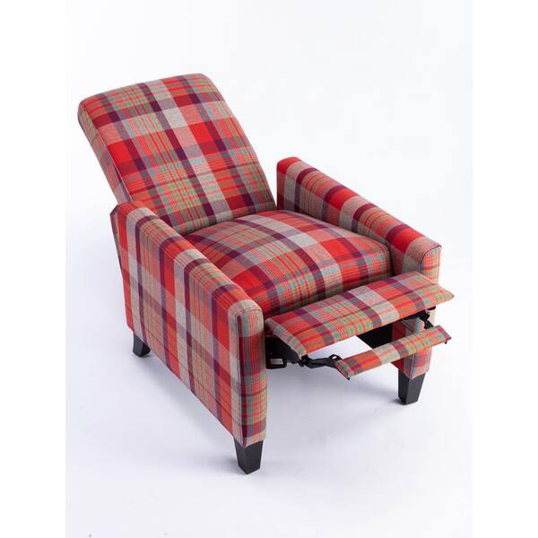 Red tartan outlet chair