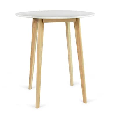 32 In Kitchen Dining Tables, Round Particle Board Table With Removable Legs