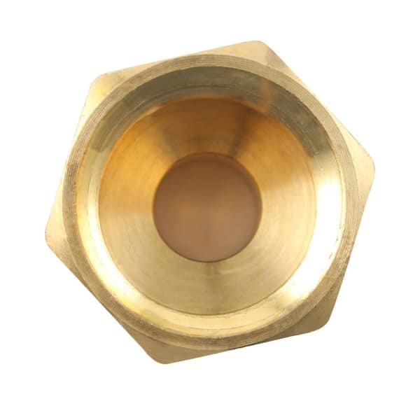 Everbilt 5/8 in. Forged Flare Brass Nut Fitting (2-Pack) 801309 - The Home  Depot