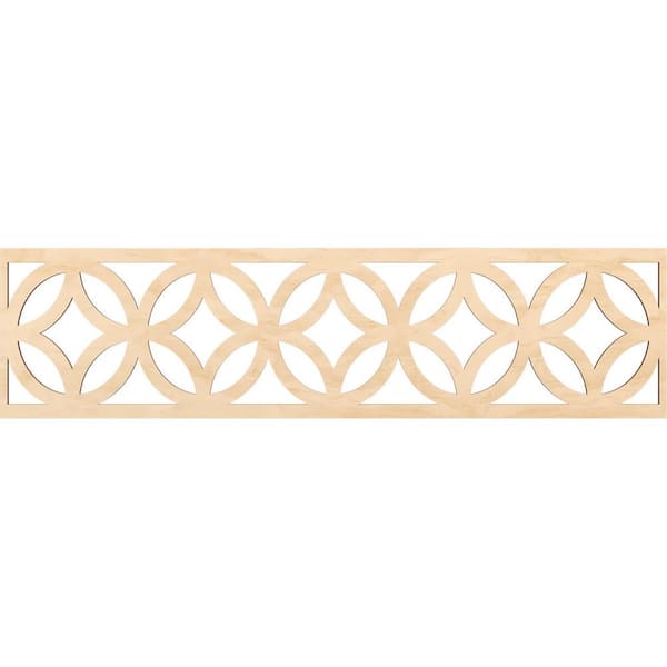 Crosby Fretwork 0.25 in. D x 47 in. W x 12 in. L Birch Wood Panel Moulding