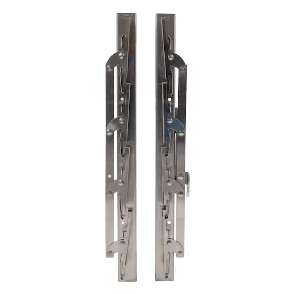 MSI Jalousie Natural Window Projection 4-Blade Brackets 15.5 in. x