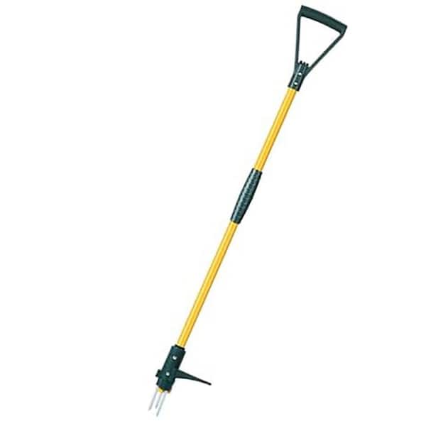 Misopily 50 in. Weeder Long Handle 3 Claws Stand Up Weeding Tool Extra Thick Stainless Steel Shaft for Root Removal