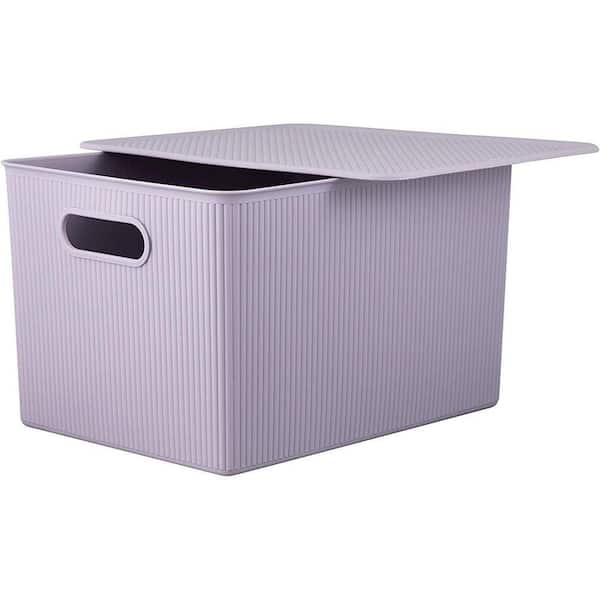 23 Qt. Storage Bin Gray with Matching Lid
