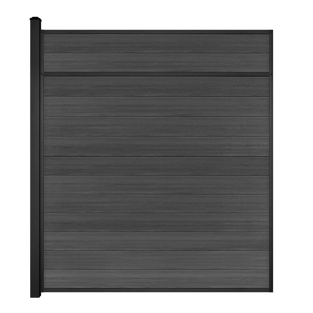 Horizontal Composite Panel kit 7 ft. Charcoal with 1 Post PK310 price history on PriceWatchPro