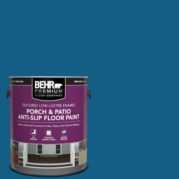 1 gal. #S-H-550 Sapphire Sparkle Textured Low-Lustre Enamel Interior/Exterior Porch and Patio Anti-Slip Floor Paint