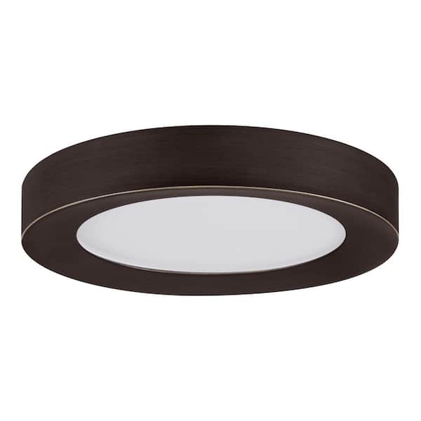 Calloway 11 in. Bronze Integrated LED 5CCT Flush Mount